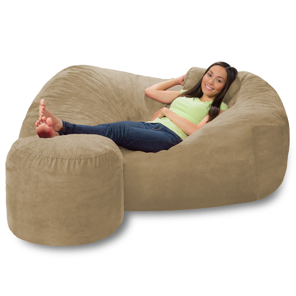 Comfy Sack 6ft Lounger Set - Microsuede Fabric