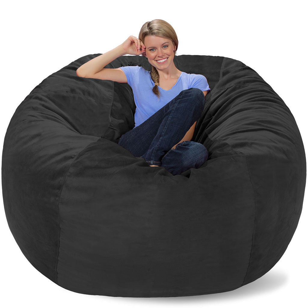 Comfy Sack 6ft Bean Bag Cover Only - Pebble Fabric