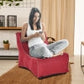  HOMCOM Bean Bag Chair with Side Pockets - Red