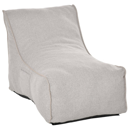 HOMCOM Bean Bag Chair with Side Pockets - Gray