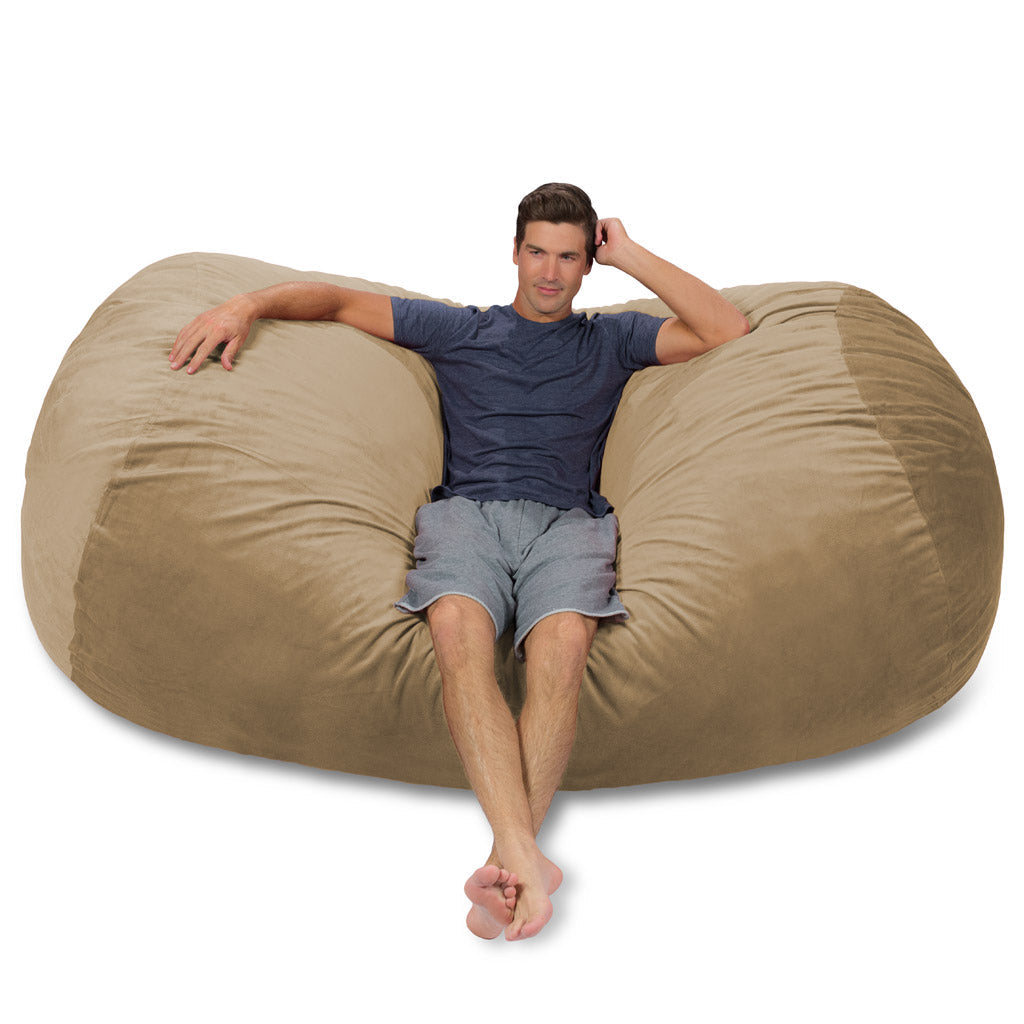 7.5ft Lounger - Pebble Fabric
